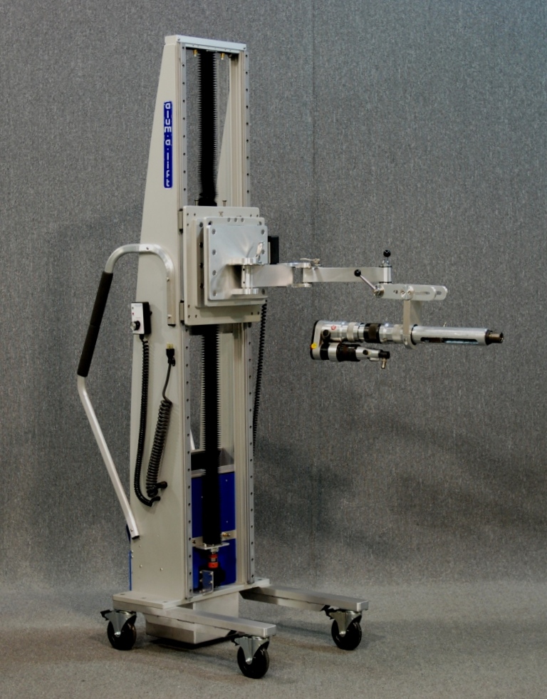 Linear Rail Lifting Tool Balancer for Positioning Pneumatic Drills