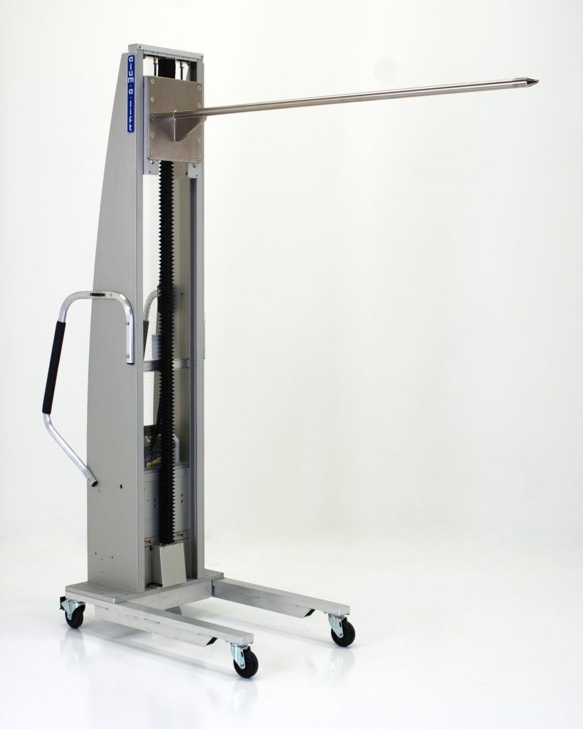 Fabric and Textile Roll Handling Lift with Prong