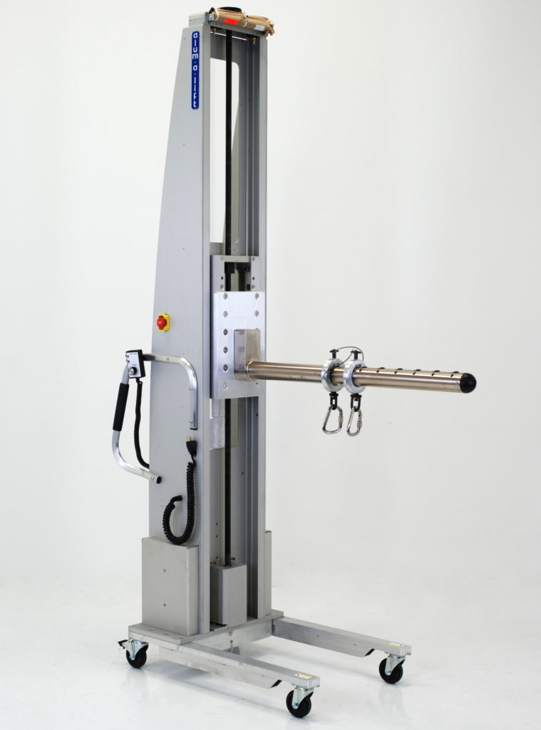 Portable Ergonomic Roll and Die Lift for Web Converting