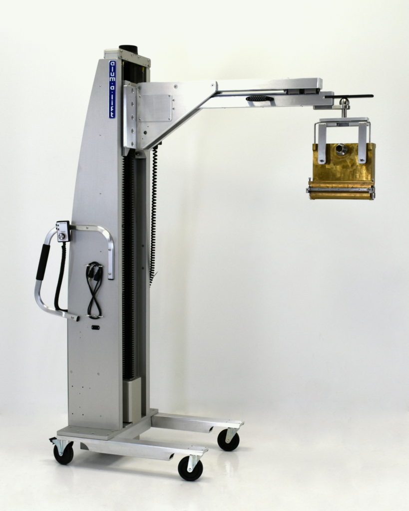 Ergonomic Material Handling Equipment with Pharmaceutical Gel Capsule Filling Vessel
