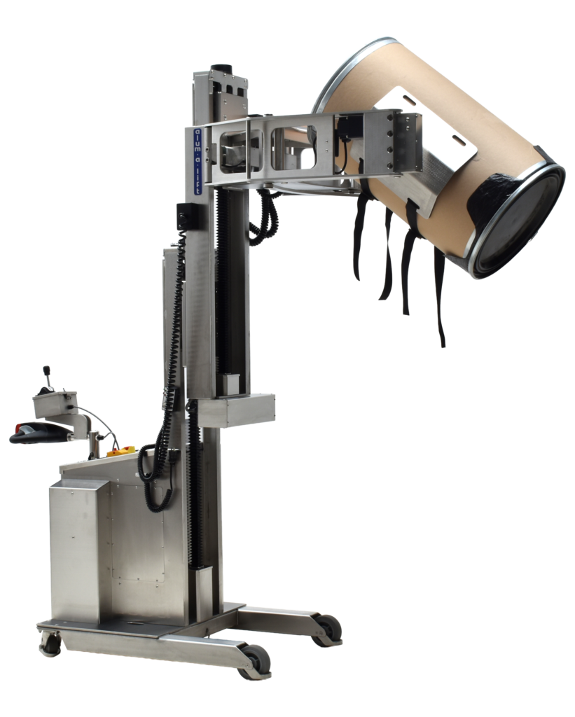35269 Cleanroom Drum Handling Lift | Pharma Manufacturing