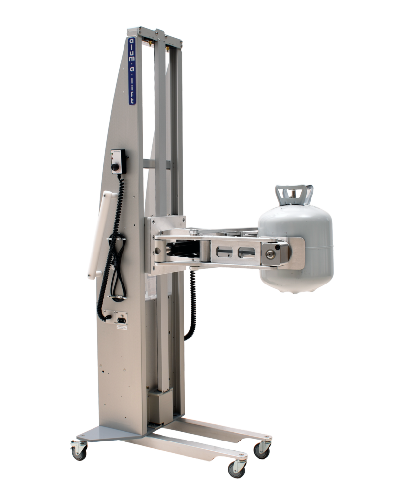 36814 Compact Cylinder Handling Lift for Automated Filling Lines
